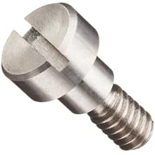 Passivated 303 Stainless Steel Shoulder Screw, Slotted Drive