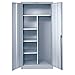 Hallowell - 855C24PL-AM - Commercial Storage Cabinet, Light Gray, 78 H X 36 W X 24 D, Unassembled