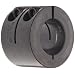 Ruland One-Piece Clamping Shaft Collar, Double Wide, Black Oxide Steel, Metric