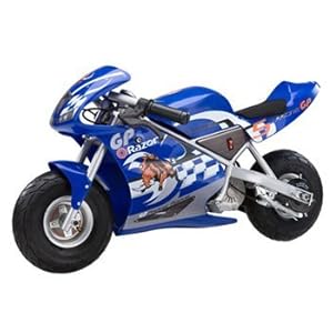 See Razor Pocket Rocket Electric Motorcycle Blue 2009 Full size and View details