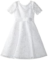 Hot Sale Us Angels Girls 7-16 The Duchess Dress, White, 12