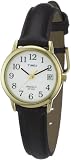 Timex -T2H341D7 - Heritage Easy Reader - Quartz Analogique - Montre femme- Bracelet en cuir noir