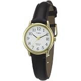 Timex Ladies Classic Watch with Black Leather Strap - T2H341by Timex Classic