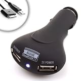 ReVIVE Series DualFLUX DC to USB Rapid Car Charger with 2-Port Design for Apple iPad 1 , 2 / iPhone 4 , 4s , 3GS , 3 - Includes 30-pin charge / sync cable for iPad, iPhone, iPod