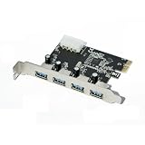 TeckNet� USB 3.0 4 Ports PCI Express Interface USB 3.0 Expansion Card With 5V 4-Pin Power Connector for Desktops, 24 Month UK Warrantyby TeckNet