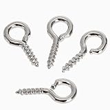 200個入り スクリューフックアイ　金属素材 シルバー 04#