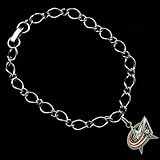 Columbus Blue Jackets Ladies Silver-Tone Charm Bracelet