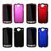 Premium Rubberized Cell Phone Hard Cover Case for HTC Google Nexus One (Choose From 5 Colors; Black,