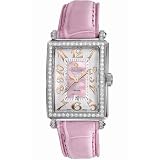 Pink Watch With Diamonds, Gevril Womens Glamour Automatic 