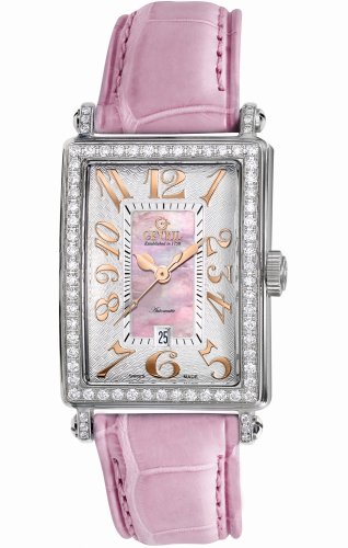 Gevril Women's Glamour Automatic Pink Diamond Watch #6208RL