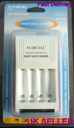 Fujicell SCH509F Smart Fast AA AAA Battery Charger