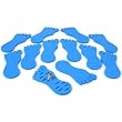 12 Toe Ring Displays Foam Foot Blue Body Jewelry Holder