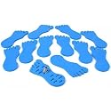 12 Toe Ring Displays Foam Foot Blue Body Jewelry Holder