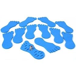 12 Toe Ring Displays Foam Foot Blue Body Jewelry Holder