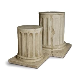 Roman Column Plant Stand/Container (Set of 2)