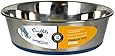 OurPets Durapet Premium Rubber-Bonded Stainless Steel Dog Bowl 4.5 Quart