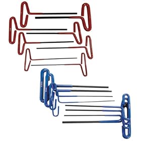 16pc SAE + Metric T-Handle Hex Key Wrench Set Soft-Grip