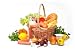 Basket of Goods with Daily Products on White Background - 24W x 16H - Peel and Stick Wall Decal by Wallmonkeys