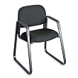 Safco Cava Sled Base Guest Chair in Charcoal