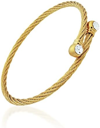 Gold Toned Adjustable Twisted Wire Bracelet, Lovely Statement Bracelet, Delicate Everyday Womens Jewelry