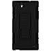 ZTE Grand X Max Case / ZTE Grand X Max+ Case, CellJoy [Full Body Armor] {Black} ZTE Grand X Max Z787 / Z987 **ShockProof** Protection Hybrid Case **Kickstand** [Locking Swivel Belt Clip Holster Combo]
