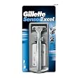 Gillette SensorExcel Razor With 2 Cartridges,  (Pack of 3)