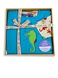 Mak the Yak - Newborn Baby Girls Romper Gift Set, Turquoise, Ivory (Size 6-12Months)