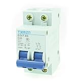 uxcell　サーキットブレーカー　両極　ミニ　4000A遮断容量　400VAC 40A