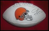 Colt Mccoy Autographed/Hand Signed Cleveland Browns Logo Football