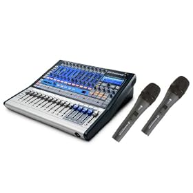 Presonus StudioLive 16.0.2 Performance & Recording Digital Mixer with 2 Sennheiser E815-S Dynamic Vocal Microphone & 2 15ft XLR Cable