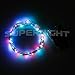 BINZET 5M 50LEDs RGB LED Copper Strings Light 3xAA Battery Powered LED Silver Wire RGB Starry Starry Light Fairy Light Plant Decorative LED Light Strings