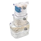 Vacuum Space Saving Storage Bag Cubes- 3 Pack Combo Set