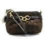 Coach Brooke Signature Capacity Wristlet Case Bag 43105 Brown