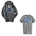 Aeropostale Young Mens; Mens Grey Heather Aero NY87 Full-Zip Hoodie and Coordinating Light Heather Grey New York 87 Graphic T-Shirt - Size (X-Large)