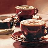 IMAGE OF Tazze Con Cappuccino PREMIUM GRADE Rolled CANVAS Art Print Landi 20x20