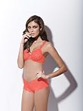 Smart & Sexy, Illustrous Lace Collection, Unlined Underwire Bra in Punchy Peach