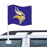 NFL Minnesota Vikings Purple Car Flag