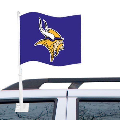 Minnesota Vikings Purple Car Flag