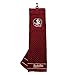 Team Golf Tri-Fold Golf Towel, 100% Cotton, Checkered Scrubber Design, Florida State Seminoles Embroidered Logo