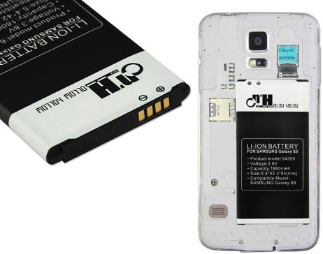 Ollow Hollow 1800mAh Battery for Samsung Galaxy S5 SV, S 5, S V, SM-G900 with free Mini Stylus pen and Cleaning cloth