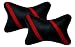Auto Pearl- Premium Make Strip Red Car Neck Cushion/Neck Pillow For All Cars RS.349.00