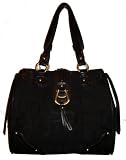 Etienne Aigner Purse Handbag Manchester Jacquard Collection Black/black