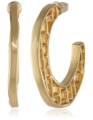 T Tahari Mesh Hoop Earrings