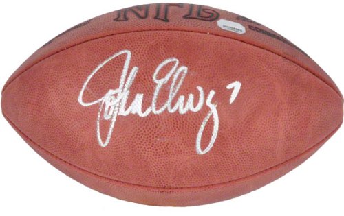 Mounted Memories Denver Broncos John Elway Signed Pro Football