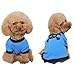PanDaDa Pet Puppy Dog Blue T-shirt Cat Coat With Black Skull Pattern Clothin...
