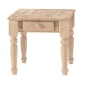 Unfinished End Table with Drawer