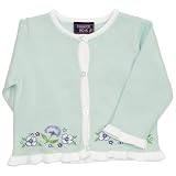 Infant Girls Embroidered Fine Gauge Sweater-Lt-Aqua-6/9M Image