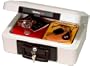 SentrySafe 1100 1/2 Hour FIRE-SAFE Chest, 0.18 Cubic Feet, Dove Gray