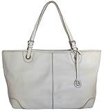 Michael Kors Vanilla Leather Hudson Pebble LG EW Tote Shoulder Bag Handbag Purse
