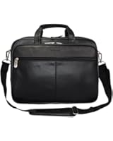 Kenneth Cole Reaction "The I Rest My Case" Leather Top Zipper Laptop Computer Briefcase Business Bag - Black